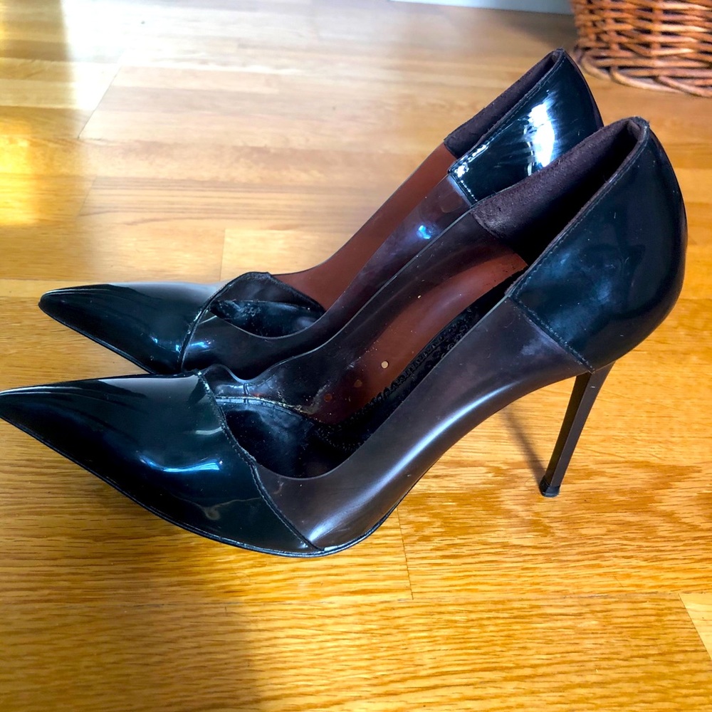 Stella McCartney pvc/patent leather pump sz 36